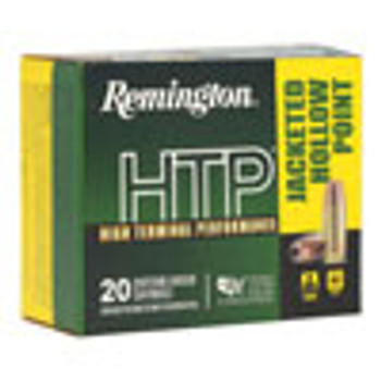 REMINGTON High Terminal Performance 9mm 147Gr JHP 20rd Box Ammo (28295)