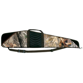 BULLDOG CASES Pinnacle 44in Camo With Brown Trim & Black Leather Rifle Case (BD205)