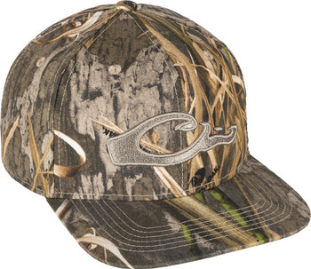 DRAKE Camo Flat Bill Mossy Oak Blades Habitat Cap (DH3009-022)