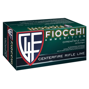 FIOCCHI Field Dynamics .223 Remington 55gr V-Max 50rd/Box Rifle Ammo (223HVC50)