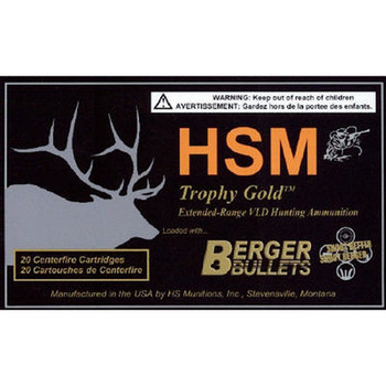 HSM Trophy Gold .300 Weatherby Magnum 210Gr BTHP 20rd Box Ammo (BER300WBY210)