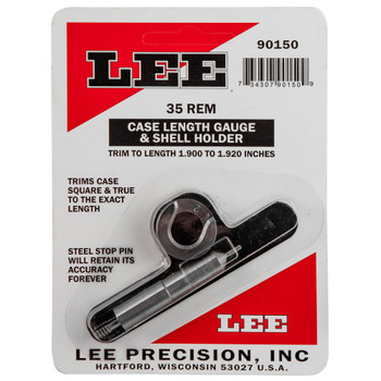 Lee 90150 Case Length Gauge w/ Shell Holder 2 Piece 35 Remington