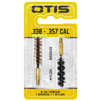 OTIS .338-.35 cal Bore Brush 2 Pack (1 nylon/1 bronze) (FG-335-NB)
