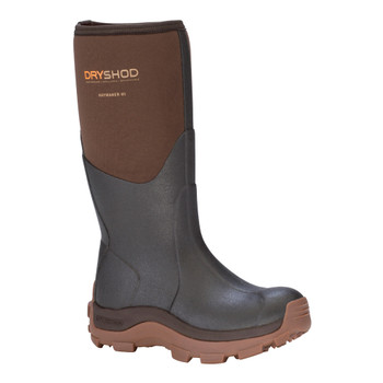 DRYSHOD Womens Haymaker Hi Brown/Peanut Farm Boot (HAY-WH-BR)