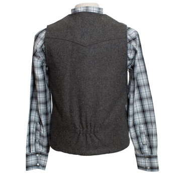 WYOMING TRADERS Men's Buckaroo Regular Wool Vest