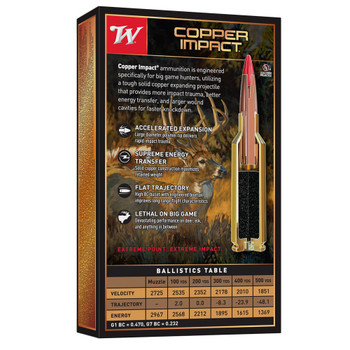 WINCHESTER AMMO Copper Impact .30-06 180Gr Extreme Point Copper 20rd Box Rifle Ammo (X3006CLF2)