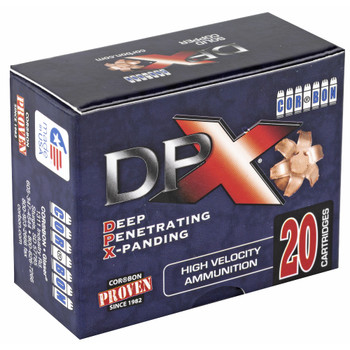 CorBon Deep Penetrating X Bullet, 9MM, +P, 115 Grain, Barnes X, 20 Round Box DPX09115