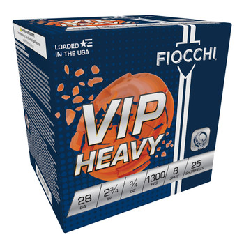FIOCCHI VIP Heavy 28Ga 2.75in #8 Lead 25rd/Box Shotshell (28VIPH8)