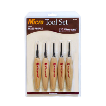 MT940 4mm Mixed Profile Micro Tool Set - Flexcut Tool Company