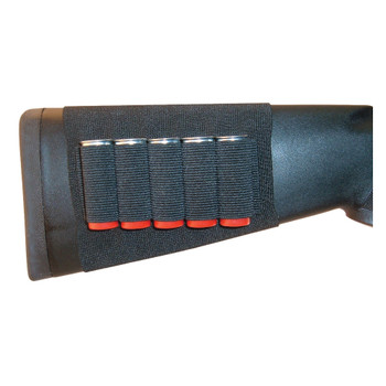 GrovTec GTAC82, Shotgun Buttstock Ammo Holder, Black, Holds 5 Shotgun Shells GTAC82