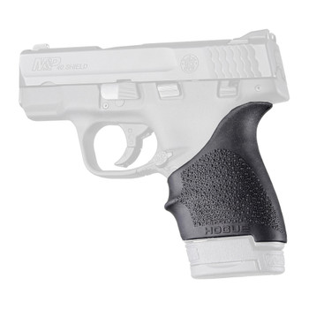 Hogue HandALL Beavertail Grip, Fits S&W M&P Shield/Ruger LC9, Rubber, Finger Grooves, Black 18400