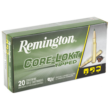 Remington CORE-LOKT, TIPPED, 308 Winchester, 180 Grain, Polymer Tip, 20 Round Box 29041