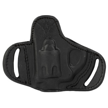 Tagua Tagua Quick Draw Fort, Outside The Waistband Holster, Right Hand, Leather, Black, Fits Smith & Wesson J Frame Revolvers TX-EP-BH2-020