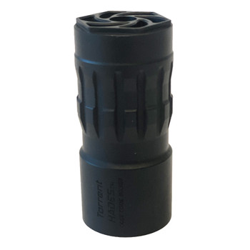 Torrent Suppressors Hideout Muzzle Break, Muzzle Brake, 30 Caliber, Matte Finish, Black, Fits 1.375X24 TPI HADES