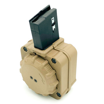 PROMAG 65rd Flat Dark Earth Polymer Drum Magazine for AR-15 5.56mm (DRM-A8-FDE)