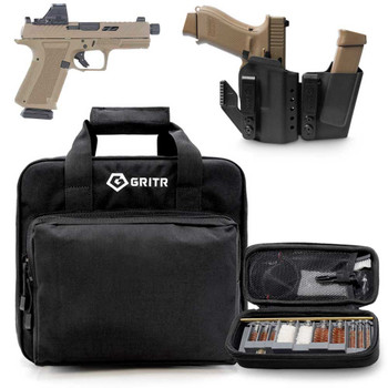 SHADOW SYSTEMS MR920 9mm 4.01in 15rd FDE Holosun Optics Pistol with GRITR IWB Right Hand Holster, Gritr Multi-Caliber Cleaning Kit and Gritr Soft Pistol Case
