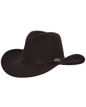 OUTBACK TRADING Shy Game Brown Western Hat (1307-BRN)