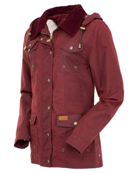 OUTBACK TRADING Women's Jill-A-Roo Oilskin Berry Jacket (2184-BRY)