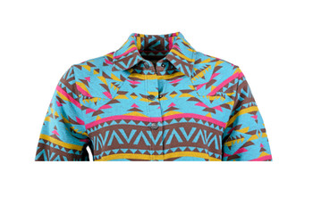 OUTBACK TRADING Womens Hazel Turquoise Shirt Jacket (42238-TUR)
