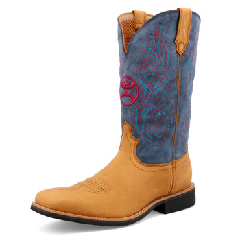 TWISTED X Men's 12in Hooey Peanut and Teal Boot (MHY0034)