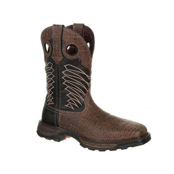 DURANGO Maverick XP Steel Toe Chocolate Safari/Elephant Black Western Work Boot (DDB0176)