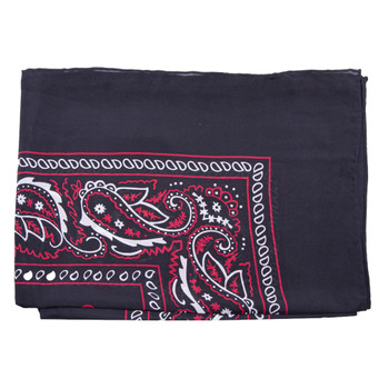 WYOMING TRADERS Bandana Black Regular Silk Scarf (BB)