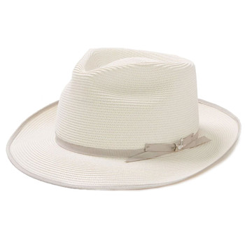 STETSON Stratoliner Milan Fedora Beige Straw Hat (TSSTROB-292460)