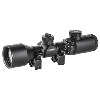 Barska Contour, Rifle Scope, 3-9X42, 1" Main Scope Body, Illuminated .25MOA Reticle, Matte Finish, Black, Includes Mounting Rings, Scope Caps, Battery, and Lens Cloth AC10634