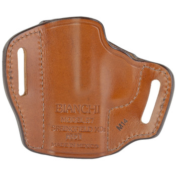 Bianchi Model #57 Remedy Open Top Leather Holster, Fits Springfield XDS, Tan, Right Hand 23966