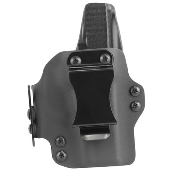 BlackPoint Tactical Dual Point Belt Holster, Fits Glock 43, Leather/Kydex, Right Hand, Black 104869