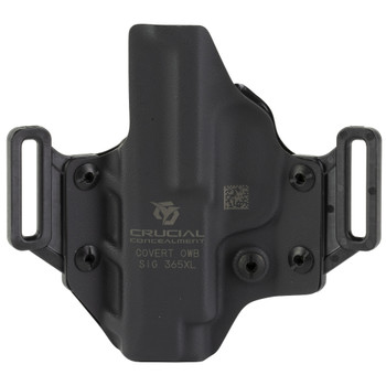 Crucial Concealment Covert OWB, Outside Waistband Holster, Right Hand, Kydex, Black, Fits Sig Sauer P365XL 1115