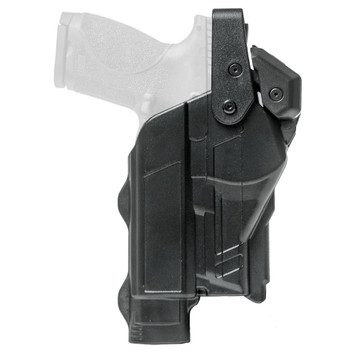 Rapid Force Rapid Force Duty Holster, Outside the Waistband Holster, Level 3 Retention, Fits Smith & Wesson M&P9 2.0 4.25" with Light and Red Dot Optic, Mid Ride, Right Hand, Polymer, Black RFS-0873-R-BB-11-D