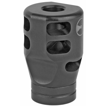 Ultradyne USA Lithium PCC Compensator Muzzle Brake with Timing Nut, PCC, 9MM, 1/2"-28 Thread, 1.125" Outside Diameter, 416 SS, Black Nitride Finish UD11030