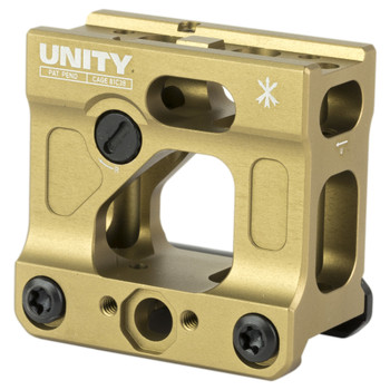 Unity Tactical FAST Micro, Red Dot Mount, 2.26" Optical Height, Compatible with T1/T2 Footprints, Anodized Finish, Flat Dark Earth FST-MICF