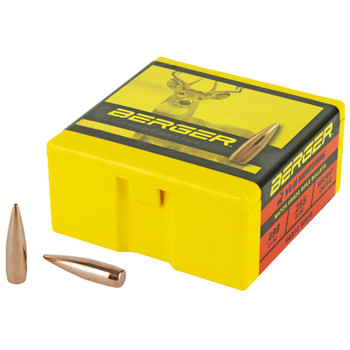Berger Bullets VLD Hunting, .308 Diameter, 30 Caliber, 168 Grain, Hollow Point Boat Tail, 100 Count 30510