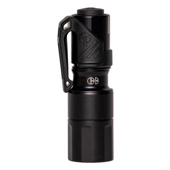 Cloud Defensive MCH Micro, Mission Configurable Handheld, Everyday Carry, Flashlight, 1200 Lumens, Single Output, Aluminum, Anodized Finish, Black, Includes Charger and Pocket Clip MCH2.0-EDC-S-350-BLK