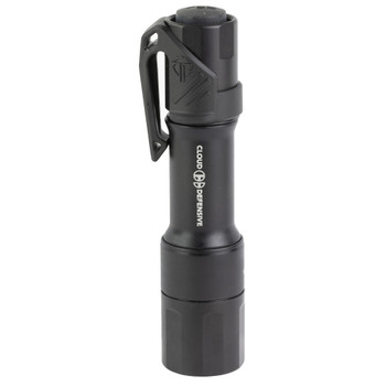 Cloud Defensive MCH, Mission Configurable Handheld, Everyday Carry Flashlight, 1400 Lumens, Single Output, Aluminum, Anodized Finish, Black, Includes Charger and Pocket Clip MCH2.0-EDC-S-650-BLK