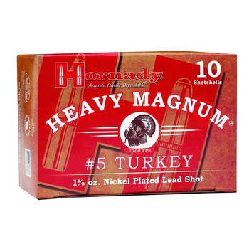 HORNADY Heavy Magnum Turkey 12Ga 3in. Number5 4 Dr 1.5 oz Shotshell 10 100 (86241)