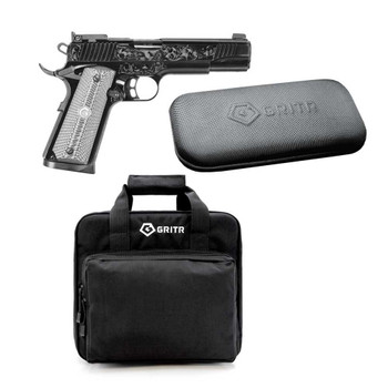 EUROPEAN AMERICAN ARMORY Girsan MC1911 Lux .45 ACP 5in 8rd Semi-Automatic Pistol with GRITR Multi-Caliber Universal Gun Cleaning Kit and GRITR Soft Pistol Case
