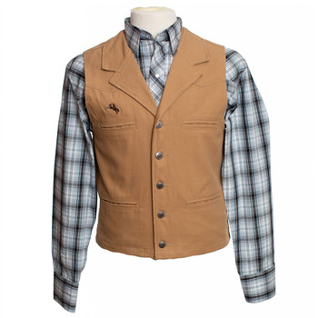 WYOMING TRADERS Men's Bronco Tall Canvas Vest (VC)