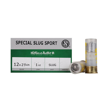 SELLIER & BELLOT 12Ga 2.75in 1oz Slug Shotshell Ammo (SB12SLUG)