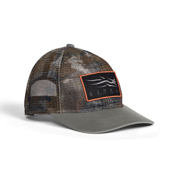 SITKA Icon Optifade Mesh Mid Pro Trucker Woodsmoke Timber Cap (600232-WSTM-OSFA)