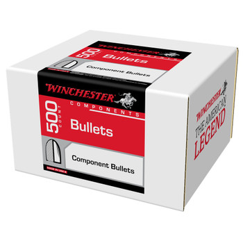 WINCHESTER AMMO Components 9mm FMJ Flat Base 115 Grain 500 Handgun Bullets (WB9FB115D)