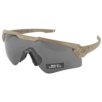 Oakley Standard Issue Ballistic M-Frame Alpha, Glasses, Terrain Tan Frame with Grey Prizm and Clear Lenses OO9296-1944