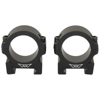 Warne Scope Mounts Vapor Horizontal, 1", Low Rings, Matte Finish, Black, Fits Picatinny V600M