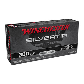 WINCHESTER AMMO Silvertip Defence Tip 300 BLK 150Gr 20rd Rifle Ammo (W300ST)
