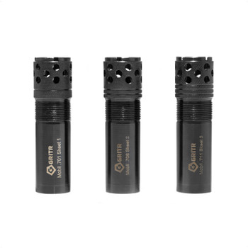 GRITR Shotgun Choke Tube 3 Pack Set for 12 Ga Beretta/Benelli Mobil - Black