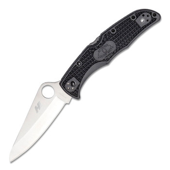 SPYDERCO Pacific Salt 2 Lightweight Black PlainEdge Folding Knife (C91PBK2)