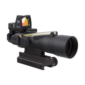 TRIJICON ACOG 3x30 Dual Illuminated Amber Horseshoe 5.56x45mm/62gr Compact Riflecope with LED 3.25 MOA RMR Red Dot Sight (TA33-C-400312)