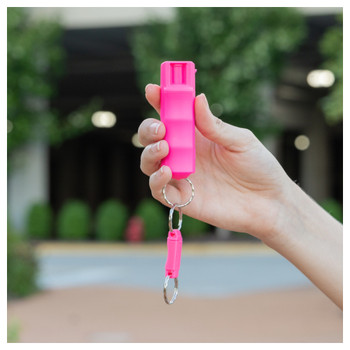 SABRE NBCF Pink Pepper Spray With Finger Grip And Quick Release Key Ring (HC-NBCF-02)